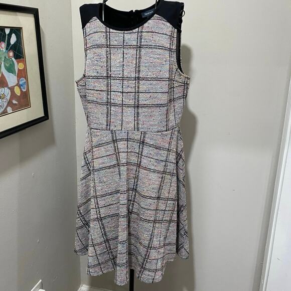ModCloth Smiling From the Top Dress Size XL Sleeveless Fit Flare Stretch Knit - Picture 7 of 10